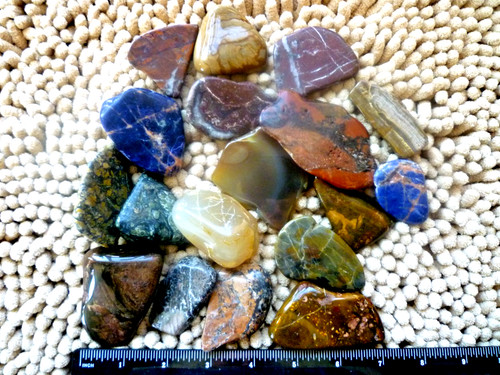 Large tumbled polished agates - large,